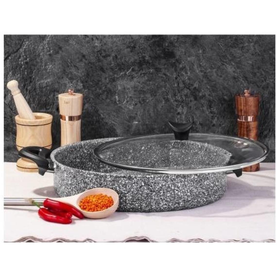 Taç 3405 Ultra Granit 30 cm Basık Tencere