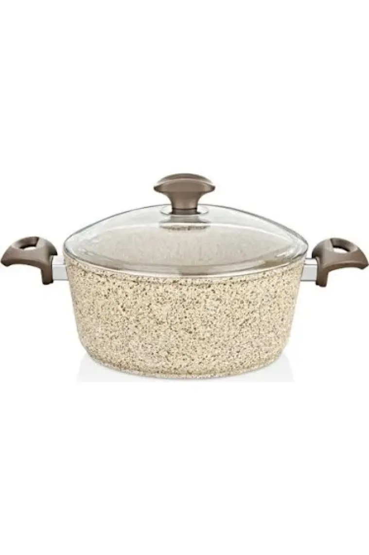 Falez Creamy Granit 20Cm Derin Tencere