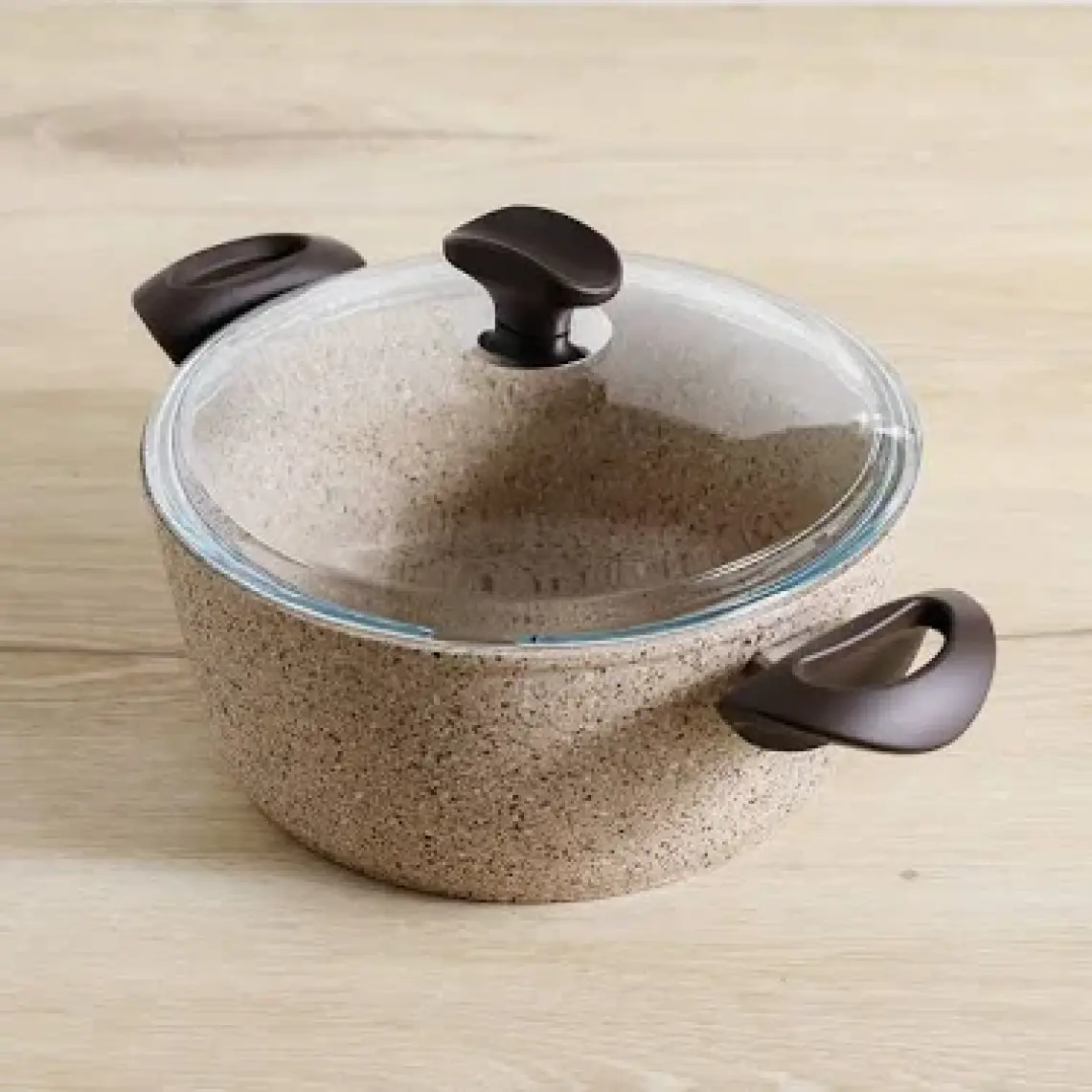 Falez Creamy Granit 20Cm Derin Tencere