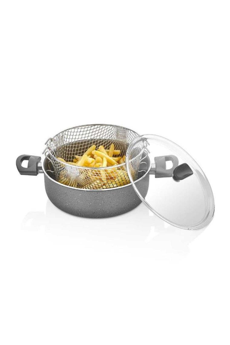 Papilla Fred 24 cm Granit Kapaklı Kızartma Tencere