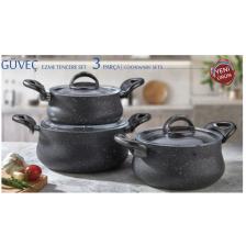 Güveç Ezme Seti Döküm 16/18/20 Cm