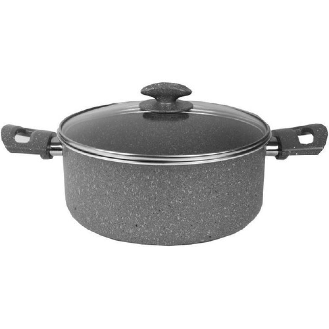 Mehtap Gray Granit 24 cm. Derin Tencere