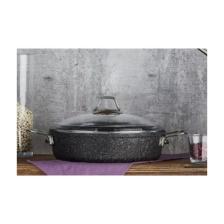 Falez Black Line 30 cm Granit Döküm Kısa Tencere
