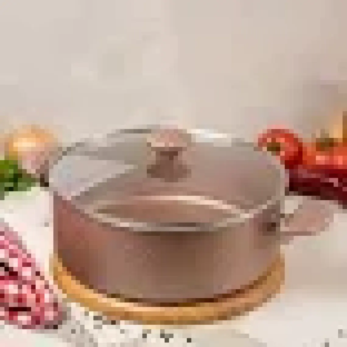 Meşeler Granit Derin Tencere Rose