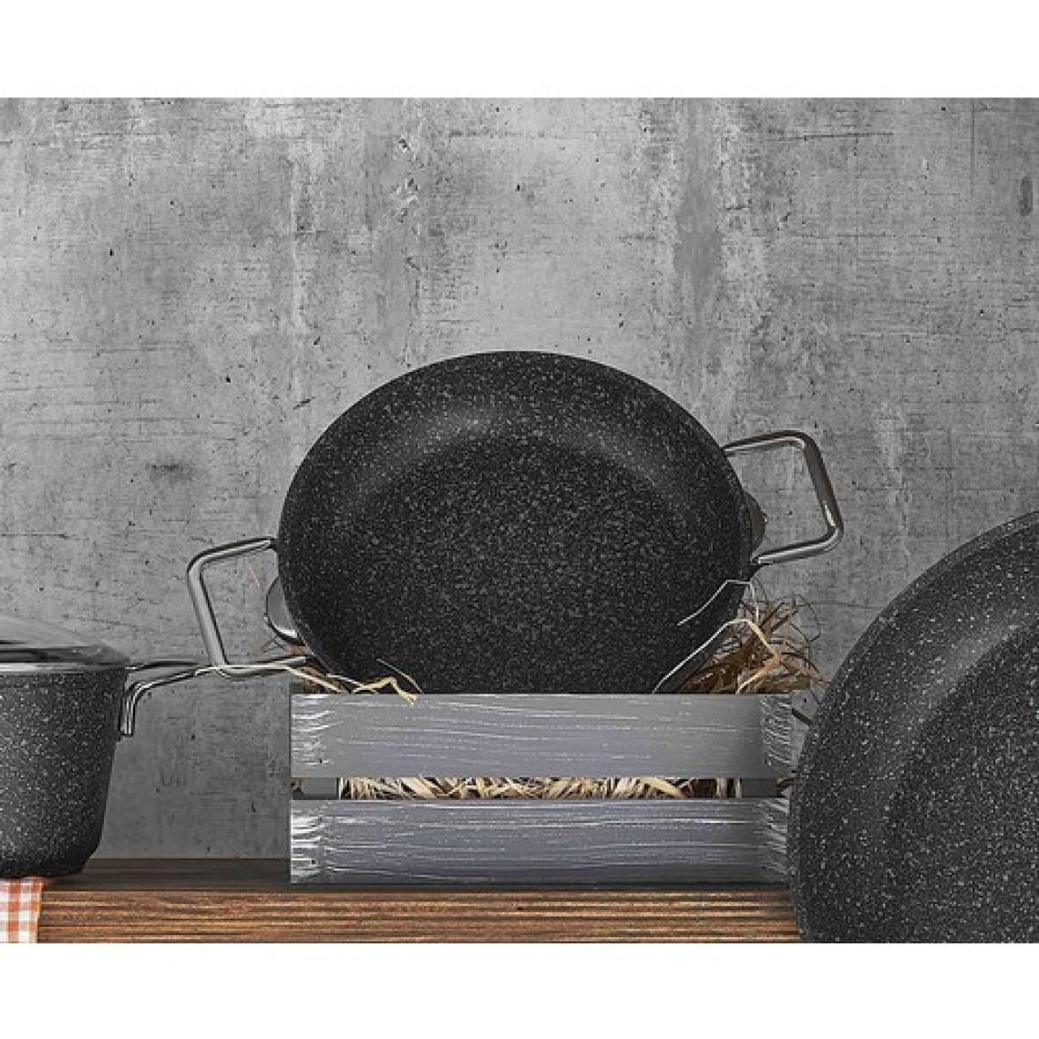 Falez Black Line 20 cm Granit Döküm Sahan