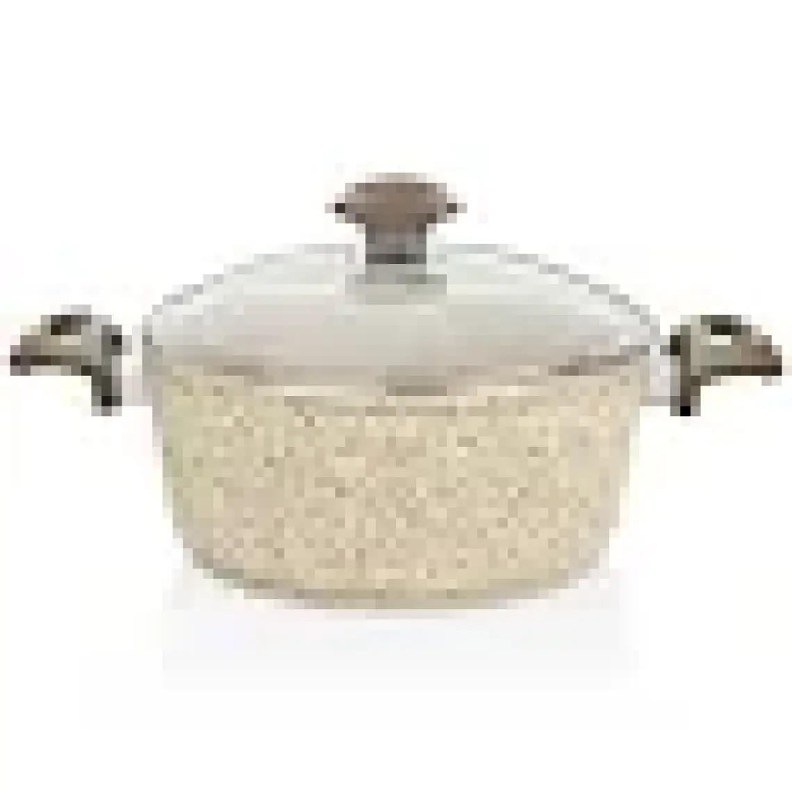 Falez Creamy Granitec 30 Cm Kısa Granit Tencere