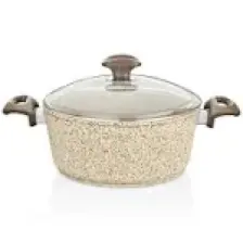 Falez Creamy Granitec 30 Cm Kısa Granit Tencere