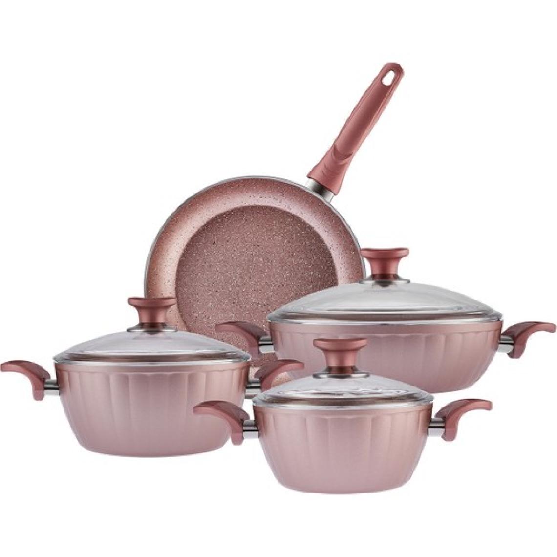 Karaca Dream Bio Granit 7 Parça Tencere Seti Rose