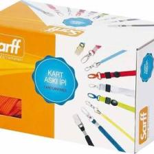 Sarff Metal Klipsli Yaka Kartı Askı İpi 50 Adet - Sarı