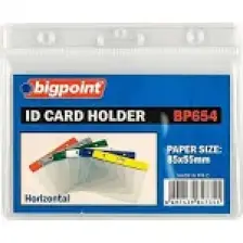 Bigpoint Kart Poşeti Yatay Şeffaf 85x55mm 10'lu Poşet