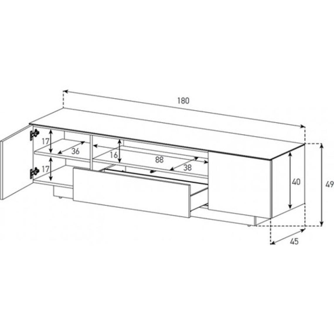 Sonorous Lba 1830 Mol 180CM Tv Televizyon Sehpası 85'' Inç