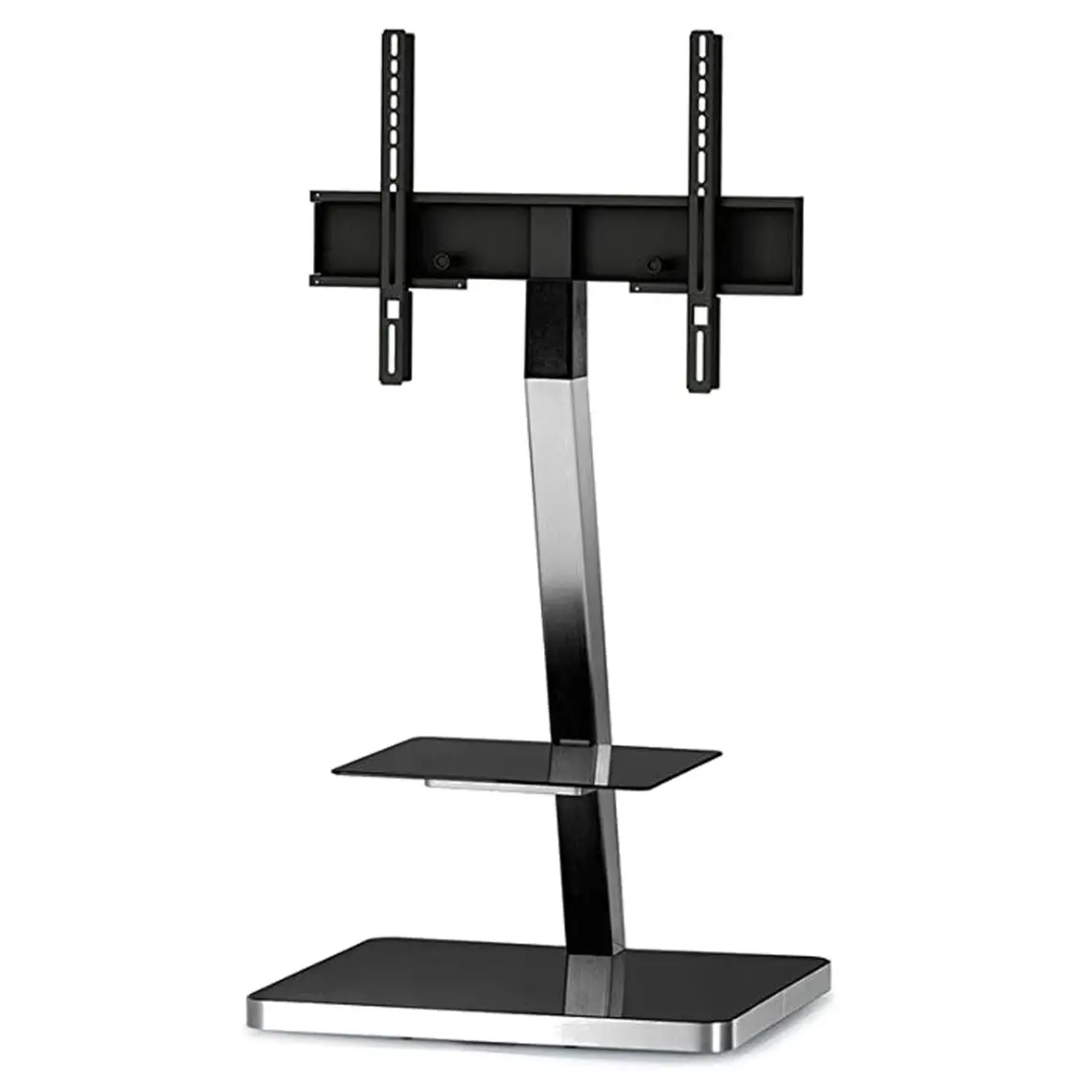 Sonorous  Pl 2710 Wht-Slv-W Tekerlekli 39''- 65'' Tv LED LCD Televizyon Sunum Sehpası ( Beyaz Gümüş )