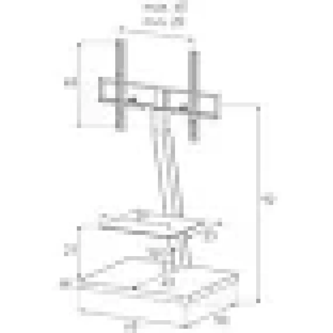 Sonorous  Pl 2710 Wht-Slv-W Tekerlekli 39''- 65'' Tv LED LCD Televizyon Sunum Sehpası ( Beyaz Gümüş )