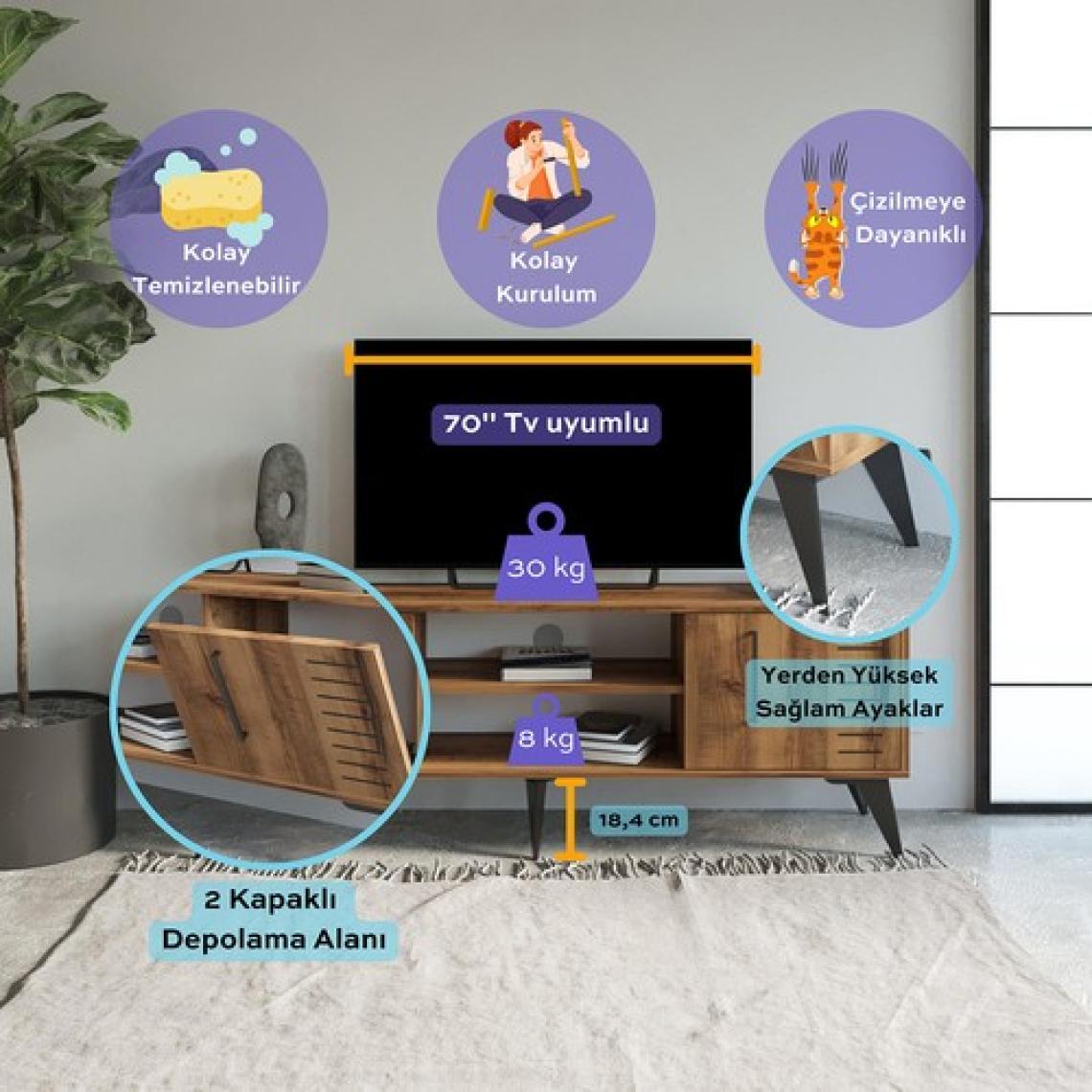 Bimossa D3520 Karla Tv Sehpası 160 cm Hat