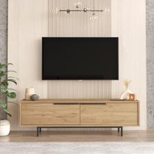 Yurudesign Ocean Tv Ünitesi Sehpası Metal Ayaklı 160CM Sepet On1-S