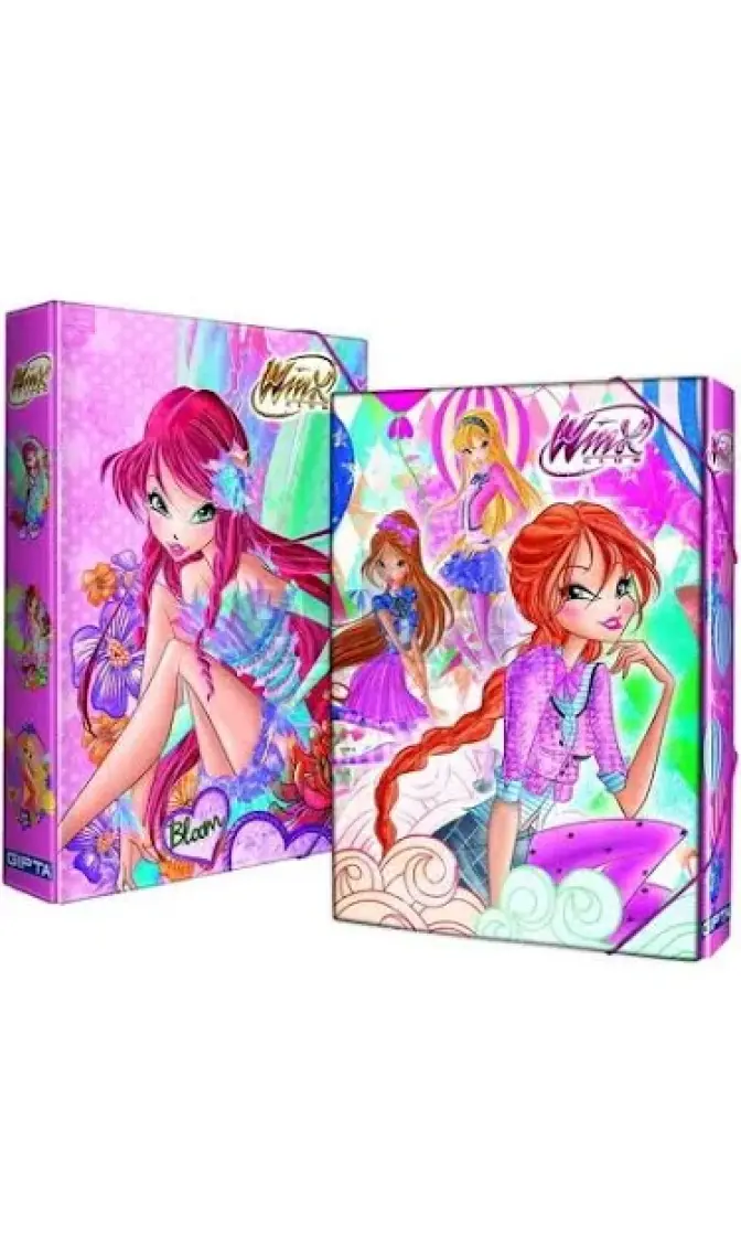 Gıpta Winx Lastikli Kutu Klasör 25x35cm