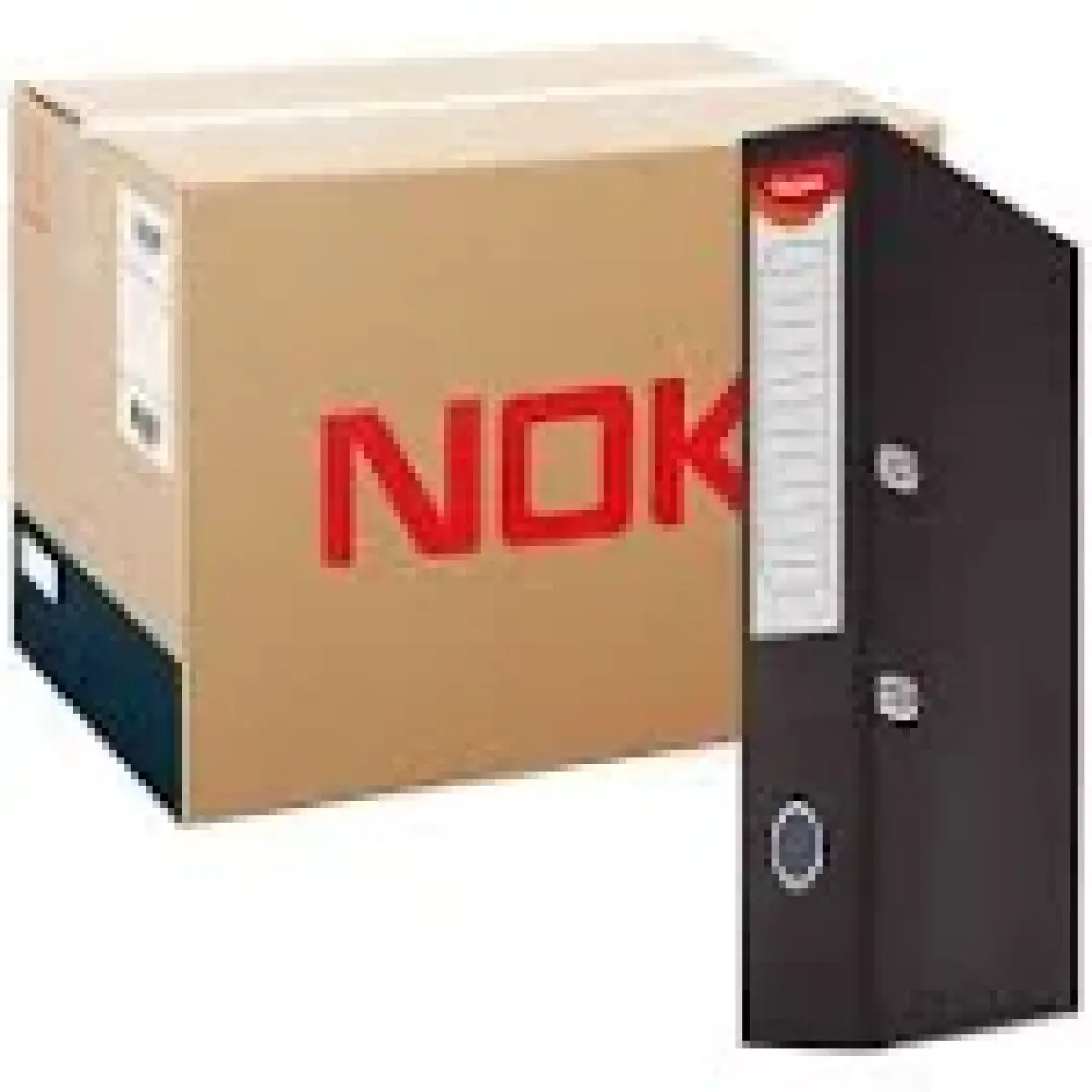 Noki Plastik Dar Klasör 25'li Paket Renk - Siyah