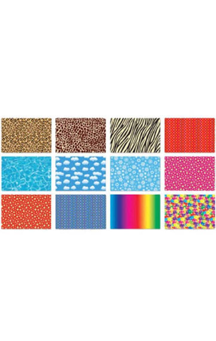 K.Color 35*50 12Li Krş.Desenli Fon Kartonu