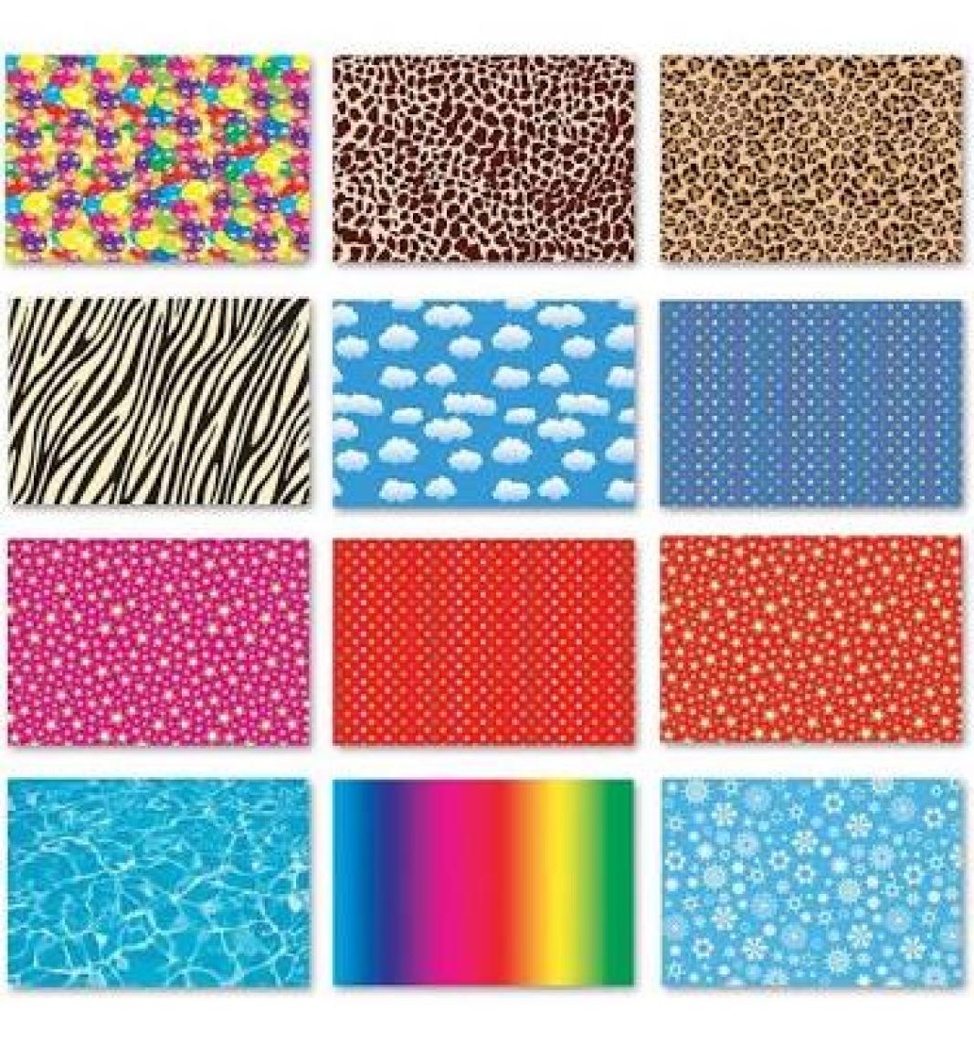 K.Color 35*50 12Li Krş.Desenli Fon Kartonu