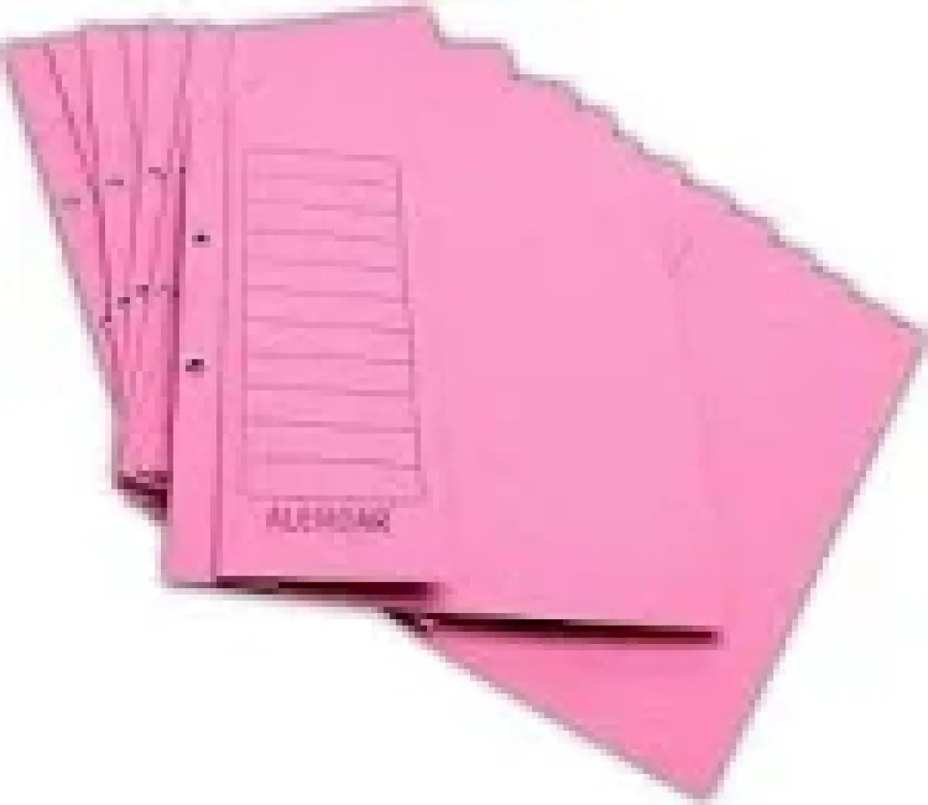 Alemdar Yarım Kapak Karton Dosya Pembe 400 Adet/Koli
