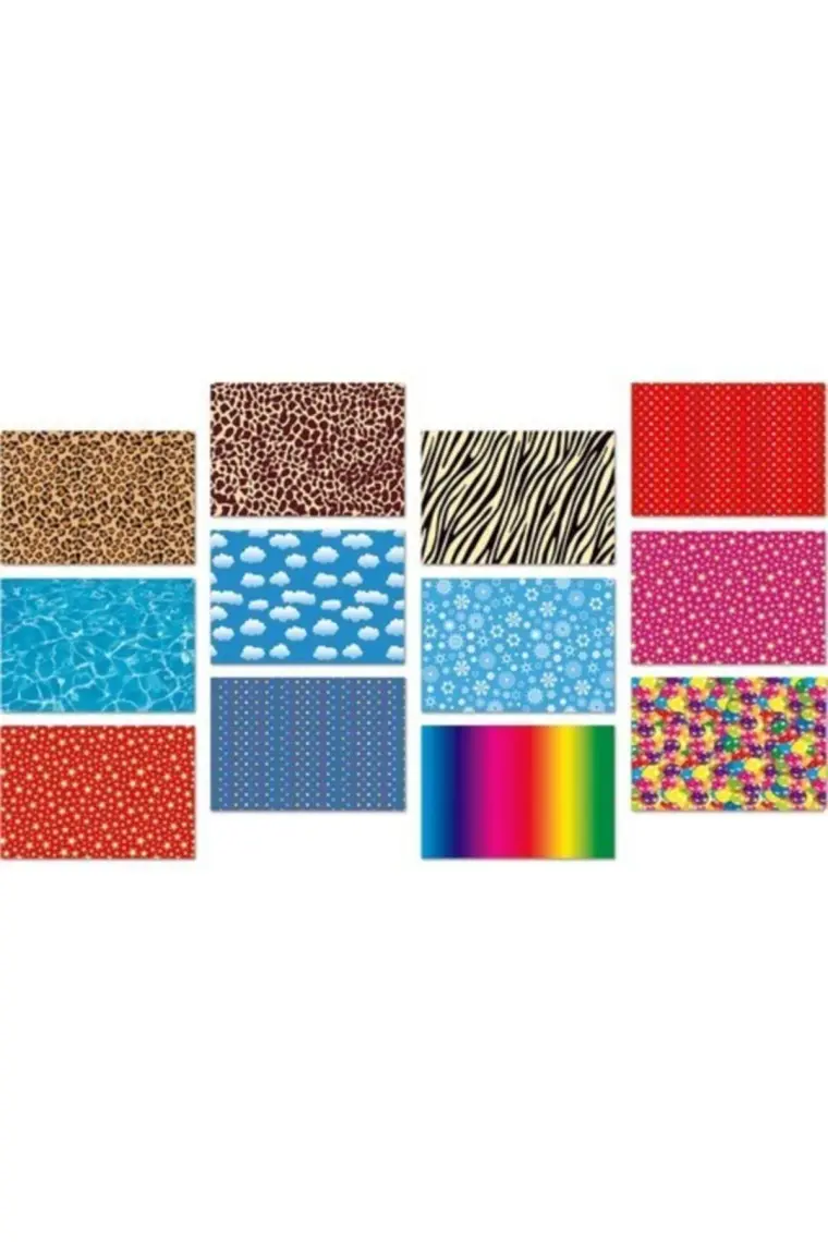 K.Color 50*70 12Li Krş.Desenli Fon Kartonu
