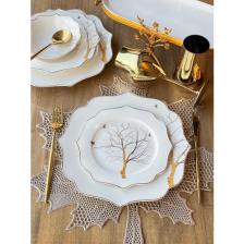 Rossev Purbone Yemek Takımı Arbol Bird 24 Parça 6 Kişilik
