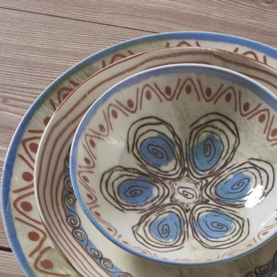 Güral Porselen Güral Atina 24 Parça 6 Kişilik Bone Yemek Takımı -