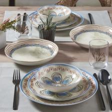 Güral Porselen Güral Atina 24 Parça 6 Kişilik Bone Yemek Takımı -