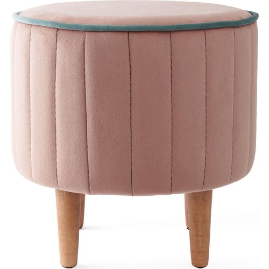 Just Home Lindy Puf - Pembe