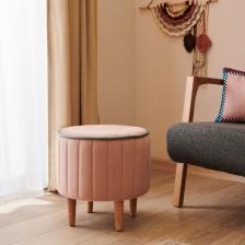 Just Home Lindy Puf - Pembe