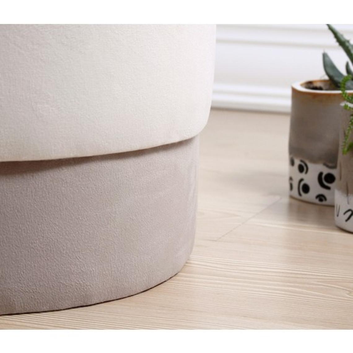 Lorence Home Ropp Puf - Krem