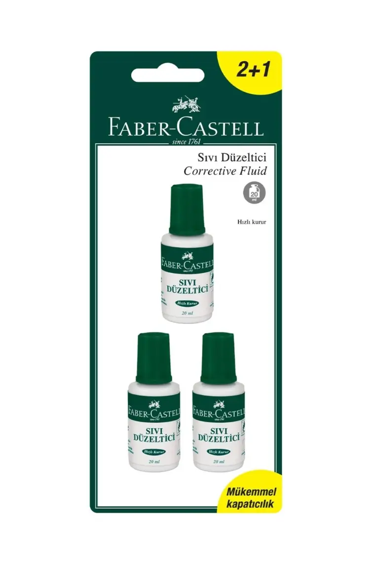 Faber-Castell Sıvı Silici Blisterli 2+1 Hediye