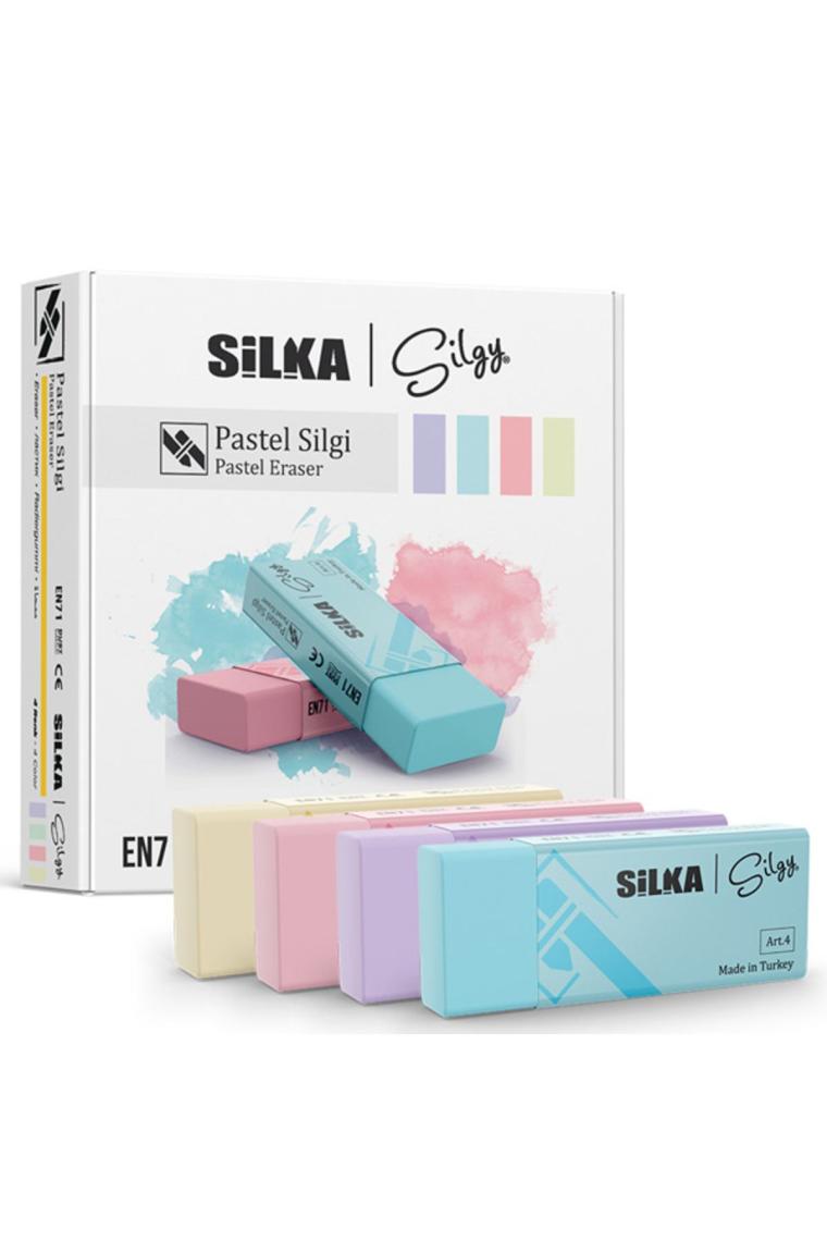 Silgi Pastel 4 Renk (24 LÜ) Art.44