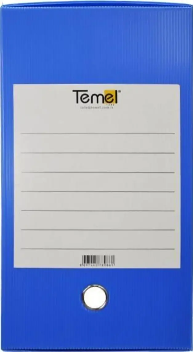 Temel Arşiv ve Proje Kutusu 29 x 36 x 20 cm Mavi Tekli