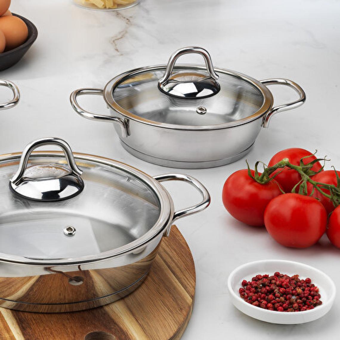 Schafer Eva Çelik Sahan Seti-6 Prç.-Inox