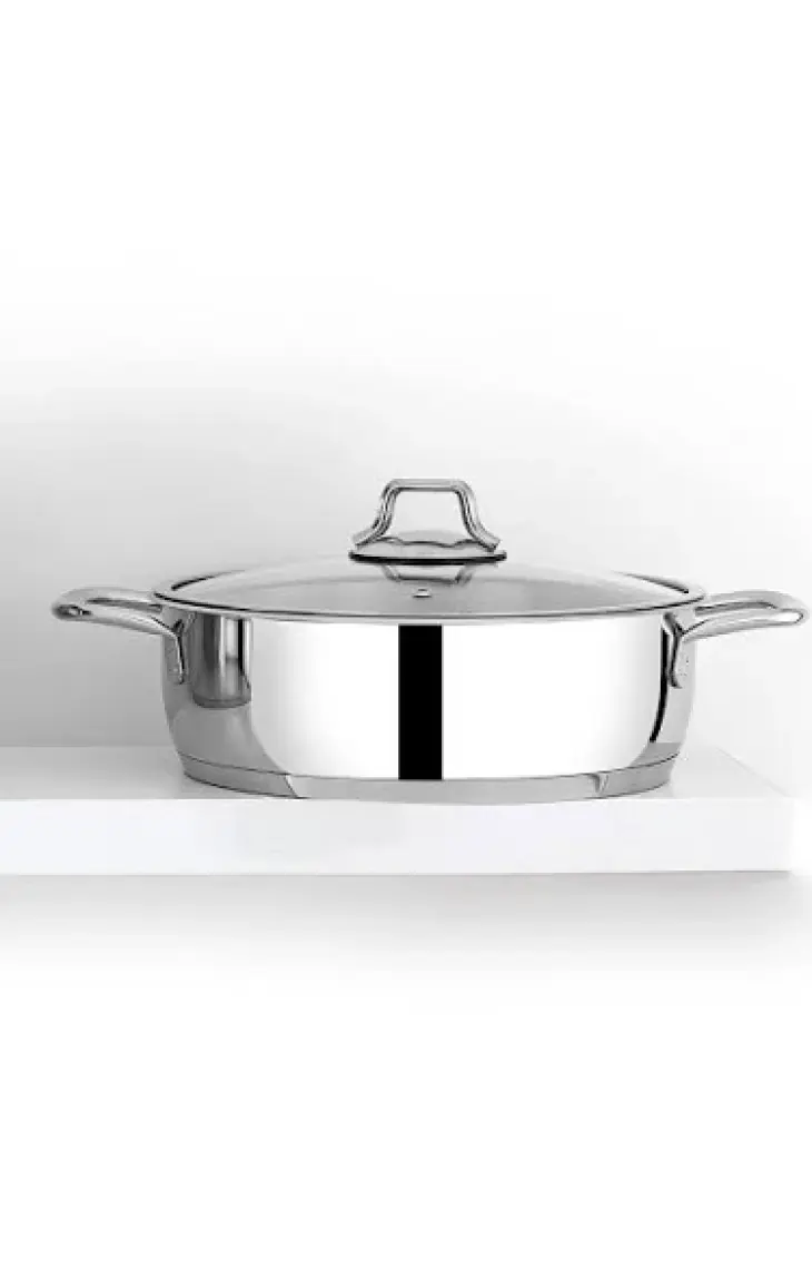 Omega Metal 28 cm Basık Tencere BON-2263