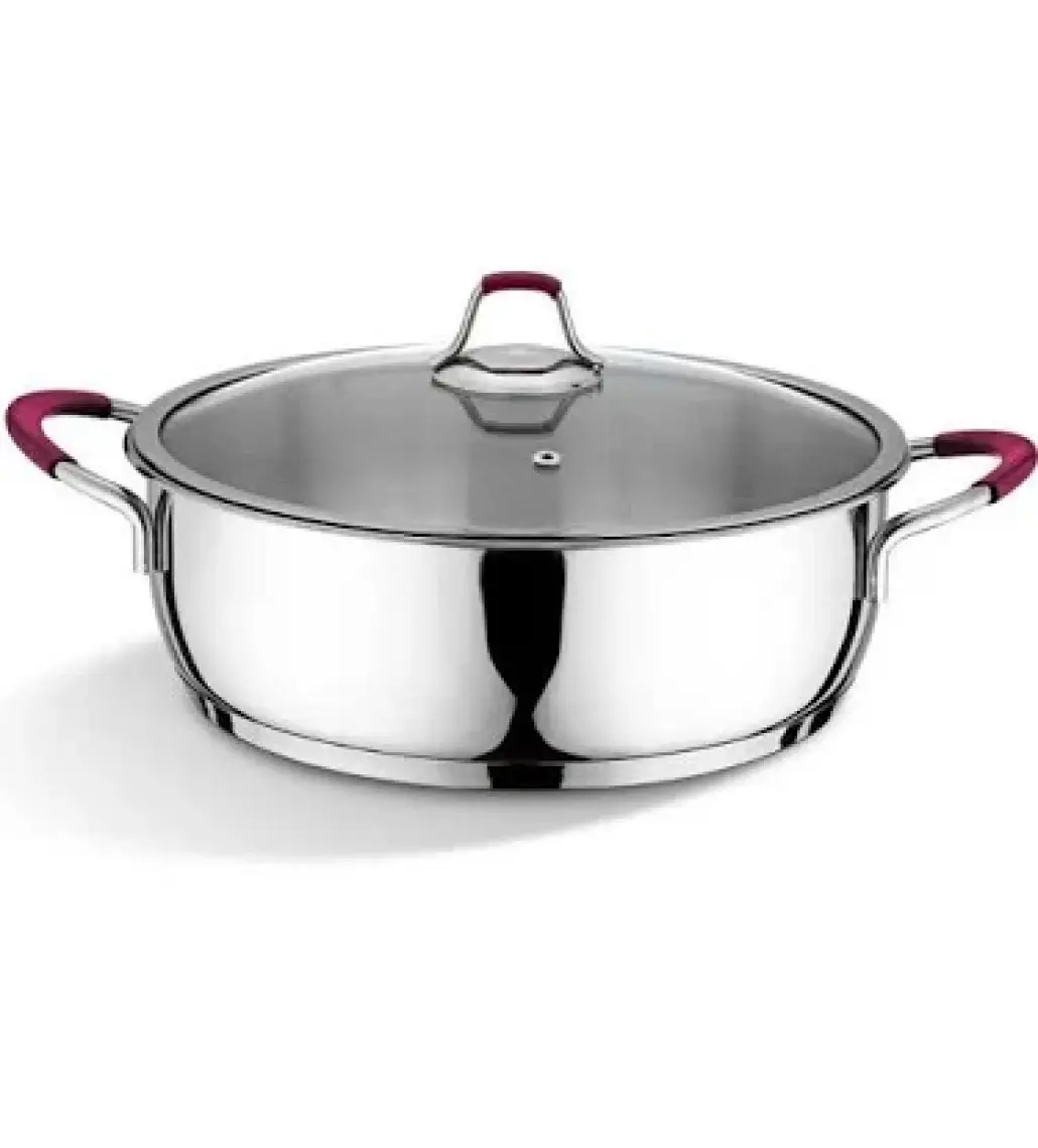 Omega Metal 28 cm Basık Tencere BON-2263
