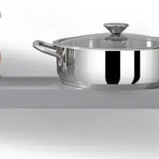 Omega Metal 28 cm Basık Tencere BON-2263