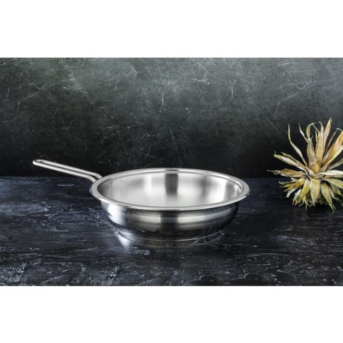 Hascevher Gastro Çelik Tava 26X7 cm - Kapaksız