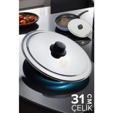 Transformacion 31 cm Kızartma Tavası Kapağı Çelik Żelazny Design