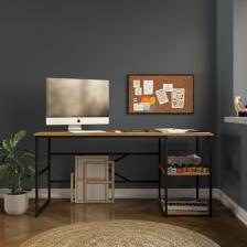Robin Home Atlantis Ofis Büro Çalışma Masası Bilgisayar Masası Laptop Masası Raflı 160CM AS28-A Çam