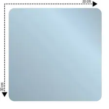 Decovetro Cam Kesme Tahtası Kare Eski Ahşap Desenli 30X30 cm