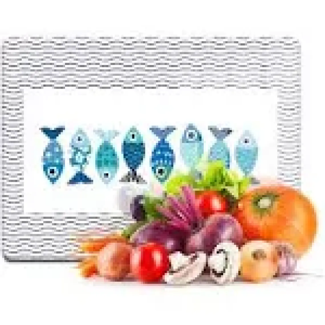 Decovetro Cam Kesme Tahtası Marine Cute Fish 20X30 cm
