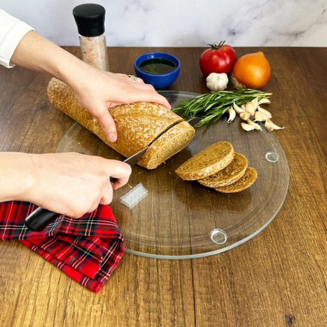 Decorita Kanallı Cam Kesme Tahtası - Cam Kesme Tablası | Saydam | ÇAP32CM | Patentli Ürün