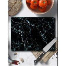 Saban Cam Kesme Tahtası Siyah Mermer 30X40 cm