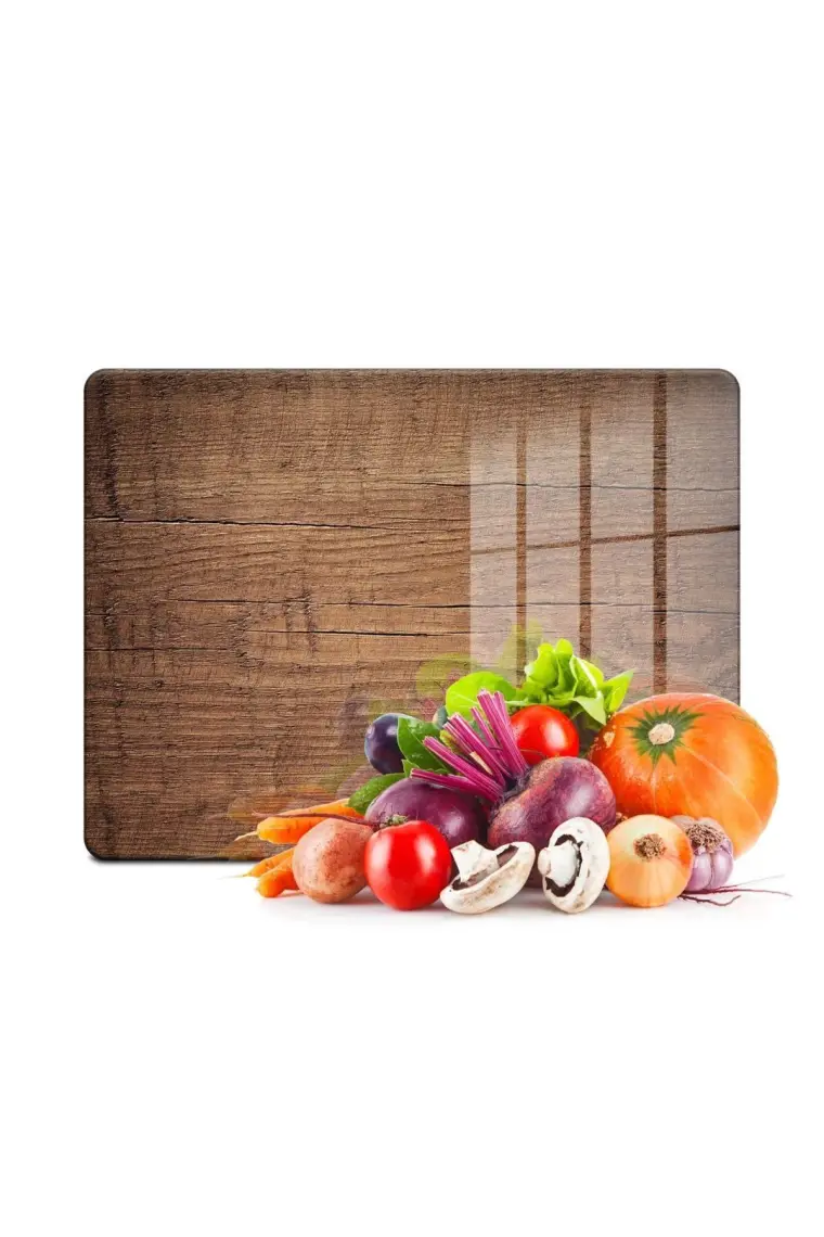 Decovetro Eski Ahşap Görünümlü Cam Kesim Tablası 20 x 30 cm