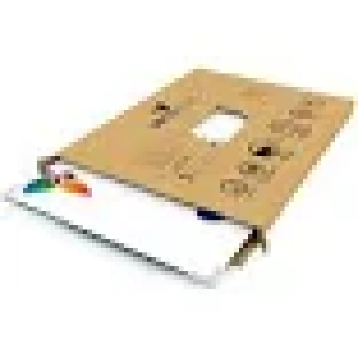 Decovetro Eski Ahşap Görünümlü Cam Kesim Tablası 20 x 30 cm