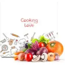 Decovetro Cam Kesme Tahtası Kare Cooking Love Desenli 30X30 cm