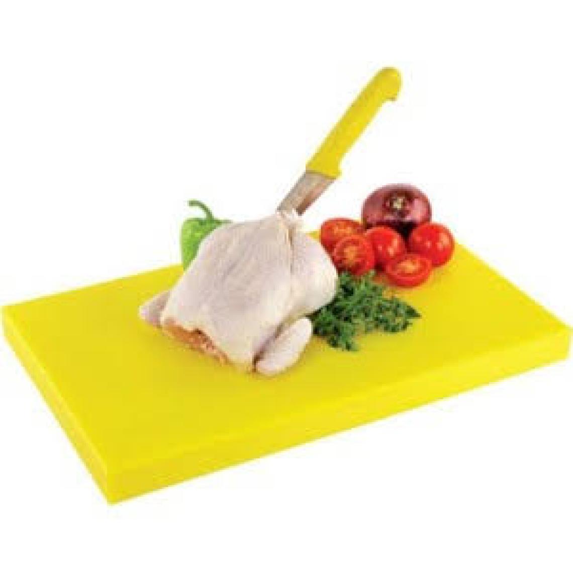 Türkay Polietilen Kesme Tahtası, Kesim Levhası Sarı 30 x 50 x 4 cm.