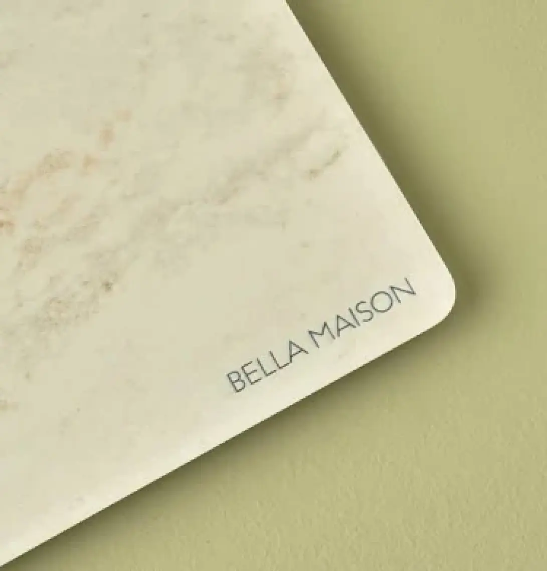 Bella Maison Marbella Cam Kesme Tahtası Ekru (35X25 Cm)